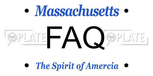 FAQ Massachusetts License Plate