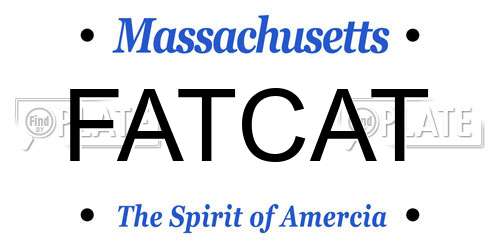FATCAT Massachusetts License Plate