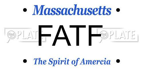 FATF Massachusetts License Plate