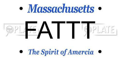 FATTT Massachusetts License Plate