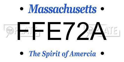 FFE72A Massachusetts License Plate