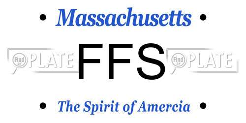 FFS Massachusetts License Plate