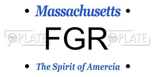 FGR Massachusetts License Plate
