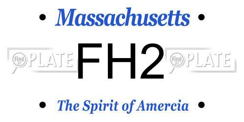 FH2 Massachusetts License Plate