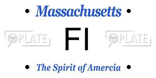 FI Massachusetts License Plate