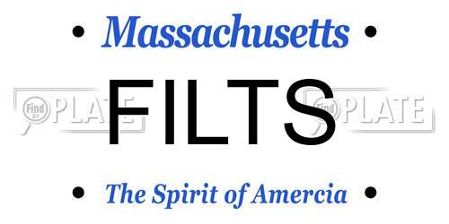 FILTS Massachusetts License Plate