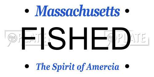 FISHED Massachusetts License Plate