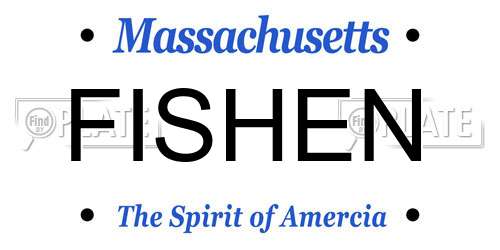 FISHEN Massachusetts License Plate