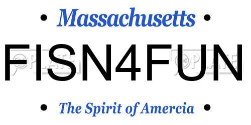 FISN4FUN Massachusetts License Plate