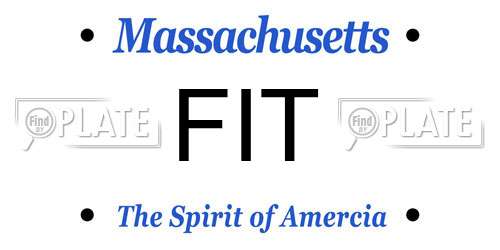 FIT Massachusetts License Plate