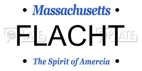 FLACHT Massachusetts License Plate
