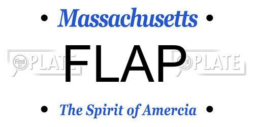 FLAP Massachusetts License Plate