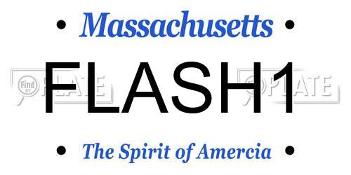 FLASH1 Massachusetts License Plate