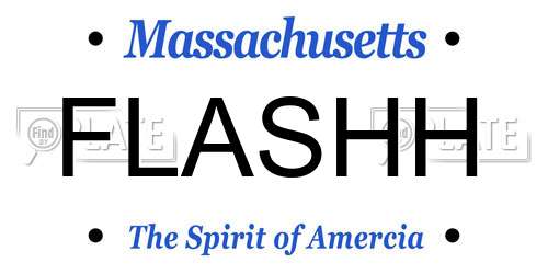 FLASHH Massachusetts License Plate