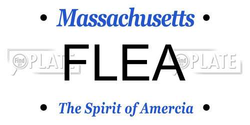 FLEA Massachusetts License Plate