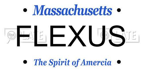 FLEXUS Massachusetts License Plate