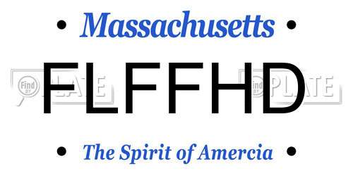 FLFFHD Massachusetts License Plate