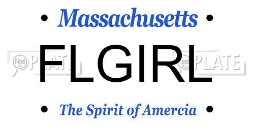 FLGIRL Massachusetts License Plate