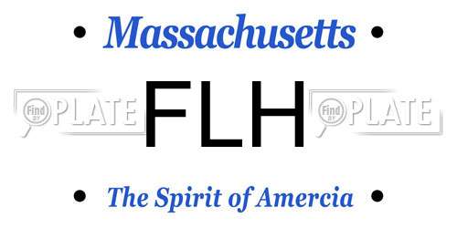 FLH Massachusetts License Plate