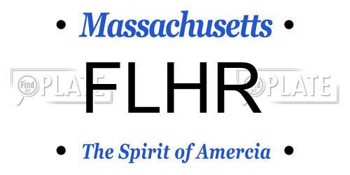 FLHR Massachusetts License Plate