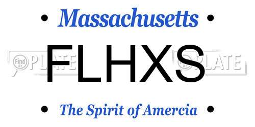FLHXS Massachusetts License Plate