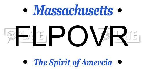 FLPOVR Massachusetts License Plate