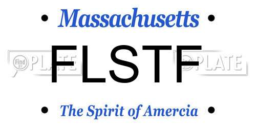 FLSTF Massachusetts License Plate