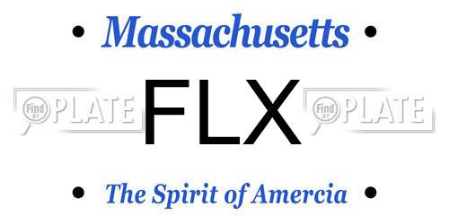 FLX Massachusetts License Plate