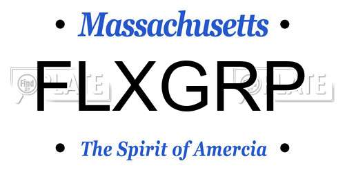 FLXGRP Massachusetts License Plate