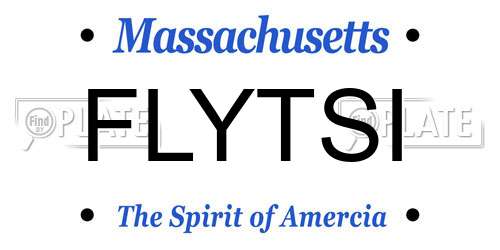FLYTSI Massachusetts License Plate