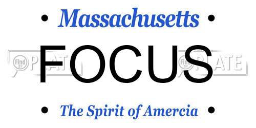 FOCUS Massachusetts License Plate