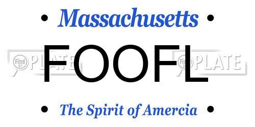 FOOFL Massachusetts License Plate