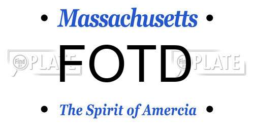 FOTD Massachusetts License Plate