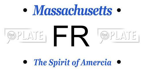 FR Massachusetts License Plate
