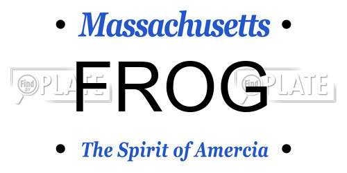 FROG Massachusetts License Plate