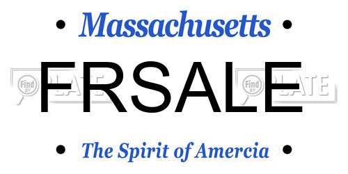 FRSALE Massachusetts License Plate