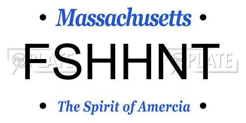 FSHHNT Massachusetts License Plate