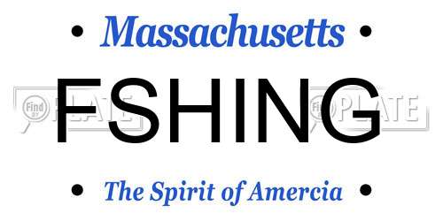 FSHING Massachusetts License Plate