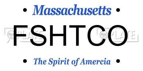 FSHTCO Massachusetts License Plate