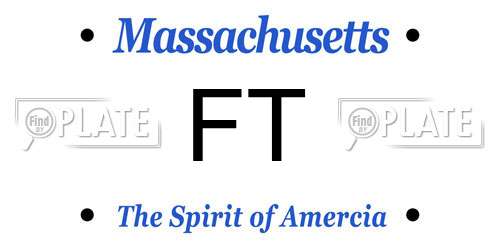 FT Massachusetts License Plate