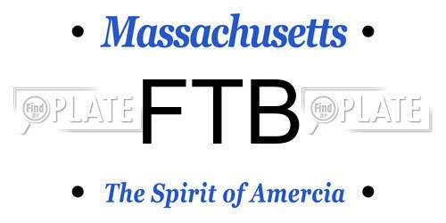 FTB Massachusetts License Plate