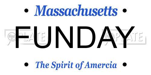 FUNDAY Massachusetts License Plate