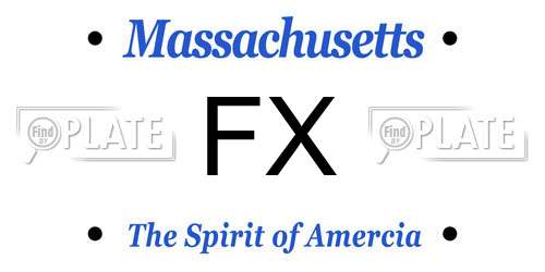 FX Massachusetts License Plate