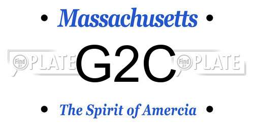 G2C Massachusetts License Plate