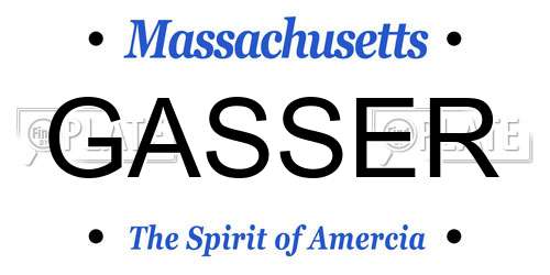 GASSER Massachusetts License Plate