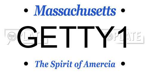 GETTY1 Massachusetts License Plate