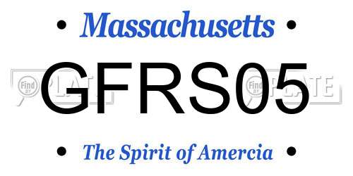 GFRS05 Massachusetts License Plate