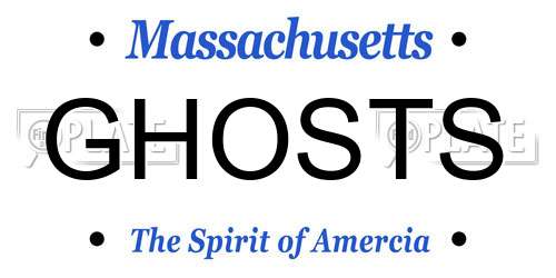 GHOSTS Massachusetts License Plate