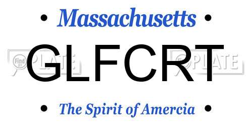 GLFCRT Massachusetts License Plate
