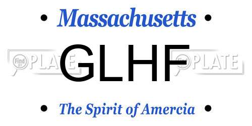 GLHF Massachusetts License Plate